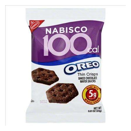 Oreo Nabisco 100 Calorie Oreo Thin Crisp .81 oz. Bag, PK72 00938
